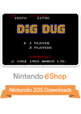 Front Cover for Dig Dug (Nintendo 3DS) (Virtual Console)