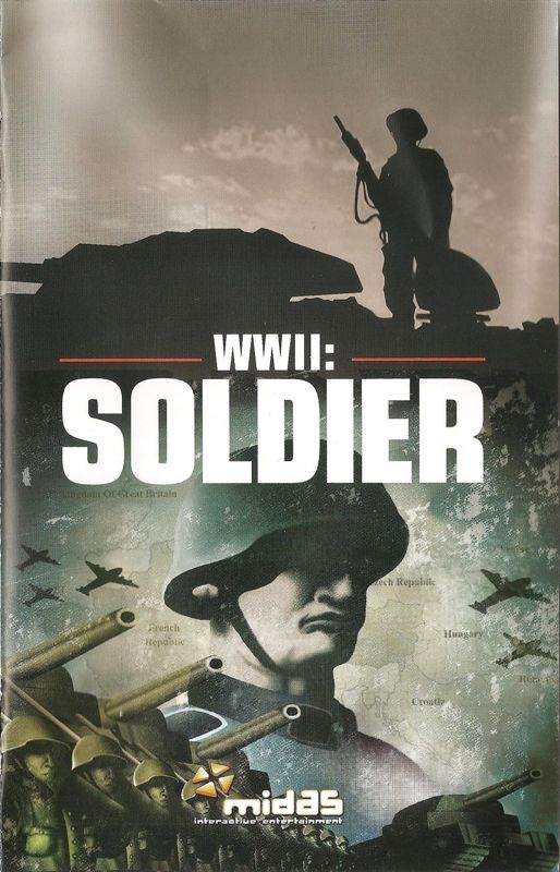 Manual for WWII: Soldier (PlayStation 2): Front