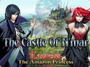 Front Cover for Loren: The Amazon Princess - The Castle of N'Mar (Windows) (Winter Wolves release)
