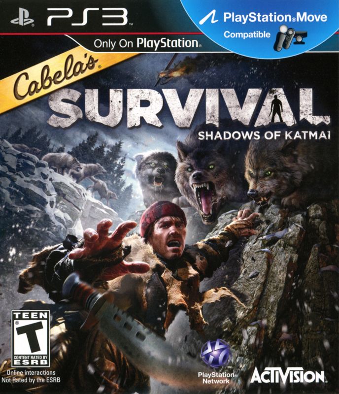 Front Cover for Cabela's Survival: Shadows of Katmai (PlayStation 3)