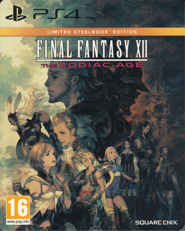 Front Cover for Final Fantasy XII: The Zodiac Age (Limited Steelbook Edition) (PlayStation 4)