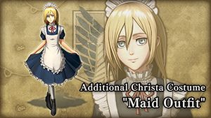 Front Cover for Attack on Titan 2: Christa Costume - Maid Outfit (Nintendo Switch) (download release)