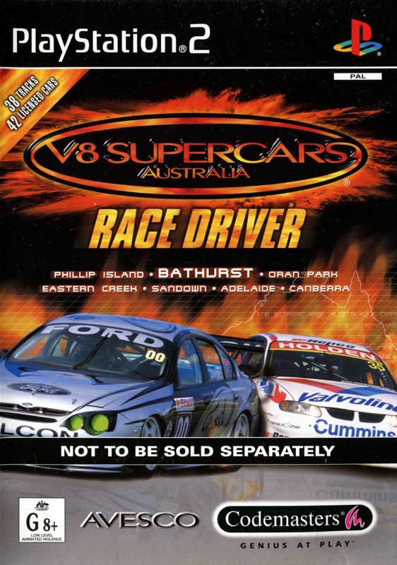 Front Cover for Pro Race Driver (PlayStation 2) (Not to be sold separately)