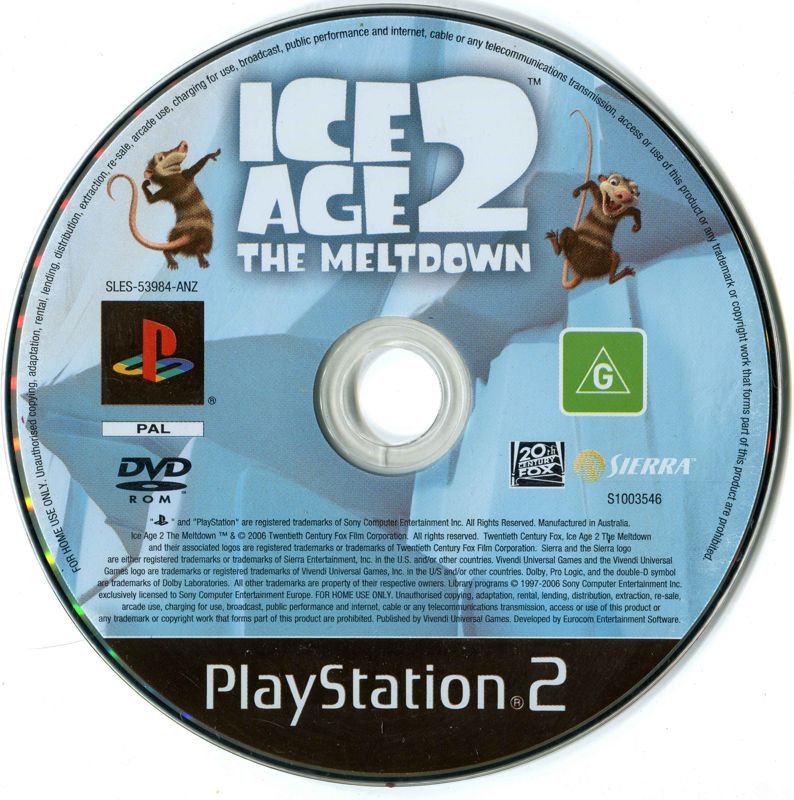 Media for Ice Age 2: The Meltdown (PlayStation 2) (Platinum release)