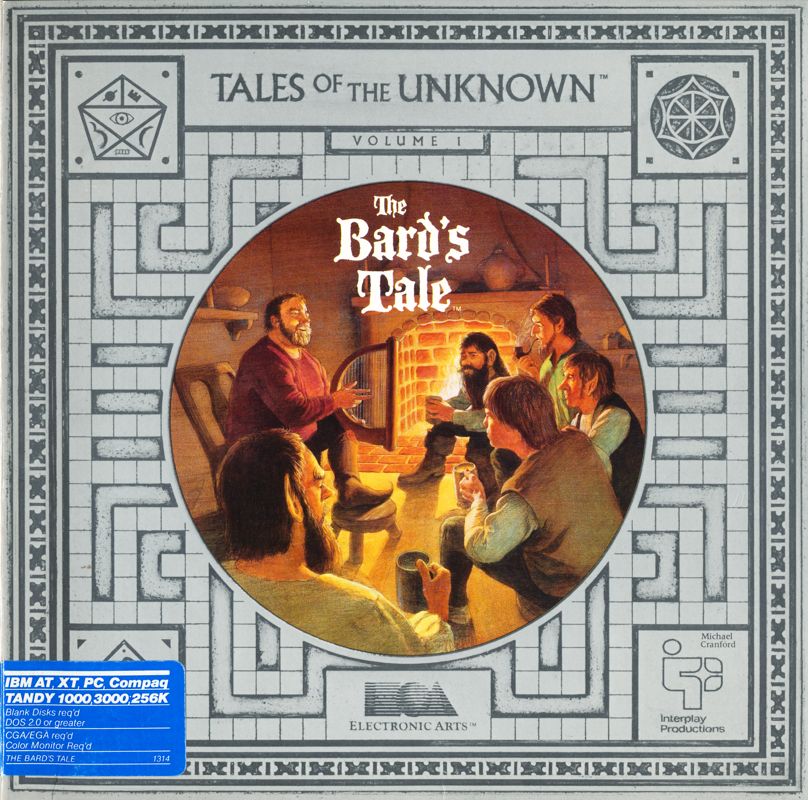Front Cover for Tales of the Unknown: Volume I - The Bard's Tale (DOS) (Dual-media release)