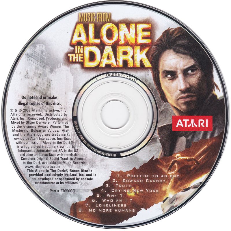 Media for Alone in the Dark (PlayStation 2) (With Music from Alone in the Dark sound track disc): Music from Alone in the Dark Disc