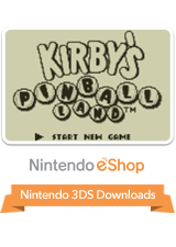 Front Cover for Kirby's Pinball Land (Nintendo 3DS) (Virtual Console)