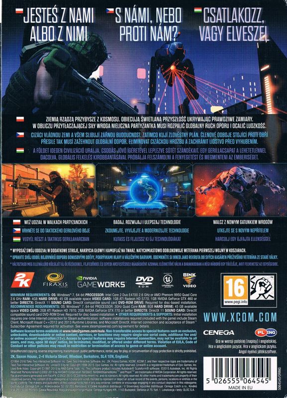 Back Cover for XCOM 2 (Windows)