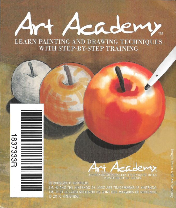 Advertisement for Art Academy (Nintendo DS): Back