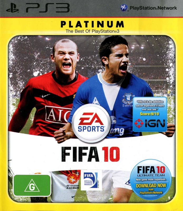 Front Cover for FIFA Soccer 10 (PlayStation 3) (Platinum release)