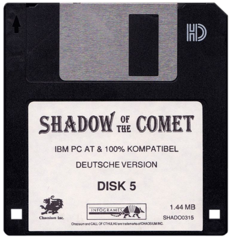 Media for Call of Cthulhu: Shadow of the Comet (DOS): Disk 5
