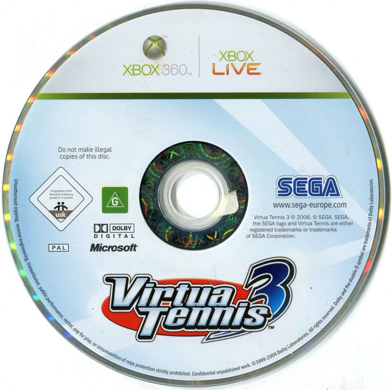Media for Virtua Tennis 3 (Xbox 360)