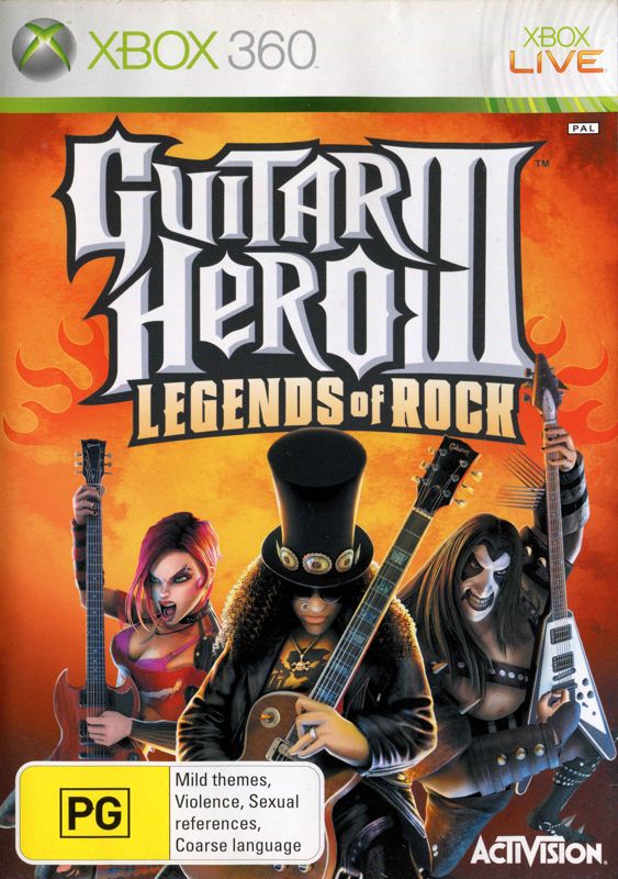 Front Cover for Guitar Hero III: Legends of Rock (Xbox 360)