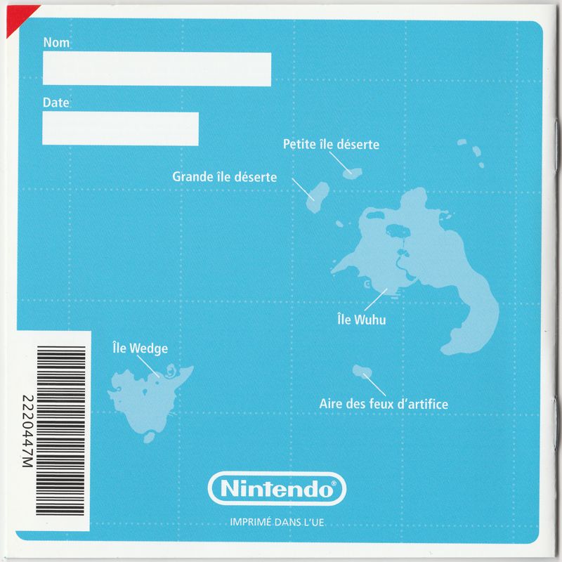 Manual for Pilotwings Resort (Nintendo 3DS): Manual Back Cover