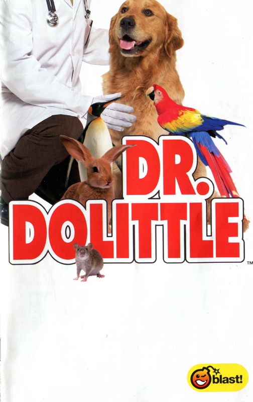 Manual for Dr. Dolittle (PlayStation 2): Front