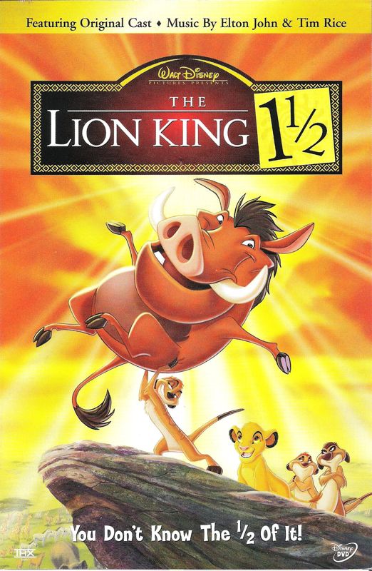 Advertisement for The Lion King 1 1/2 (DVD Player): Front