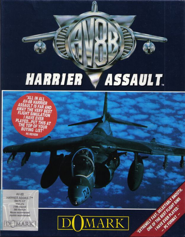 Front Cover for AV-8B Harrier Assault (DOS)