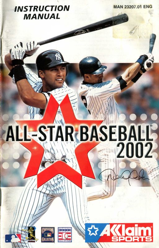 Manual for All-Star Baseball 2002 (PlayStation 2): Front