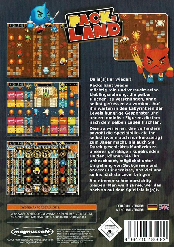 Back Cover for Pack's Land (Windows)