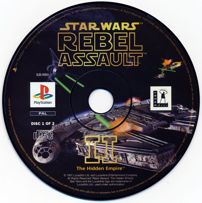 Media for Star Wars: Rebel Assault II - The Hidden Empire (PlayStation): Disc 1