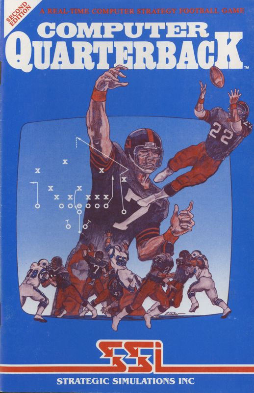Manual for Computer Quarterback (Commodore 64): Front