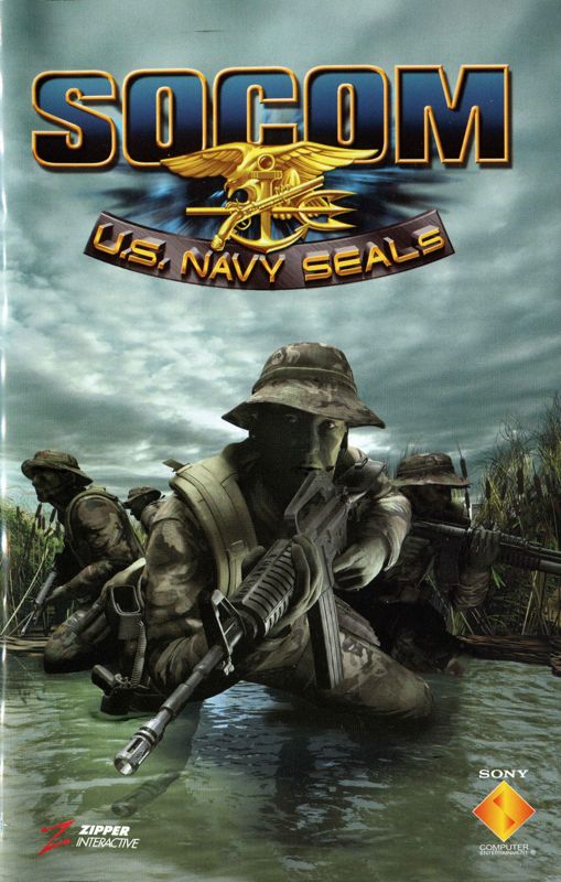 Manual for SOCOM: U.S. Navy SEALs (PlayStation 2) (Platinum release): Front