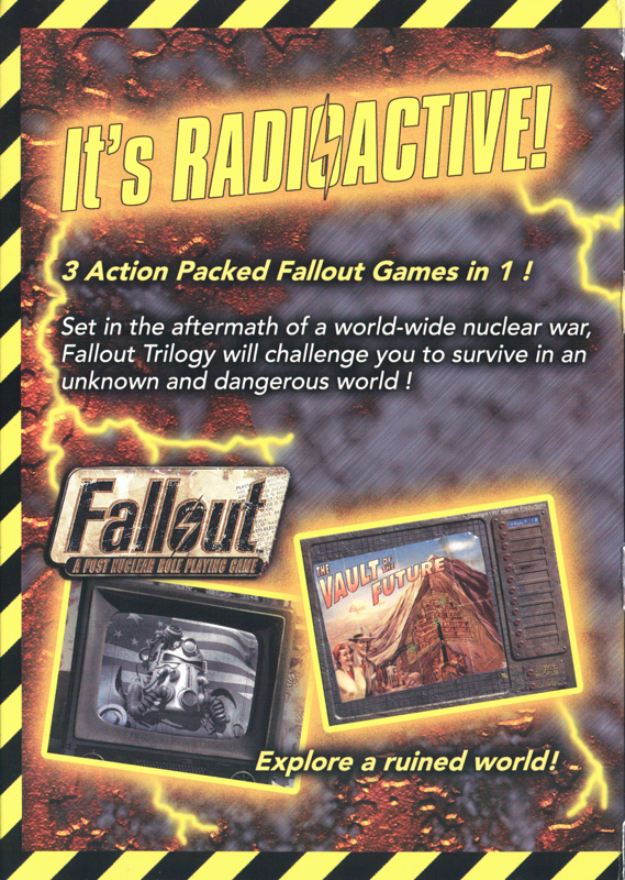 Inside Cover for Fallout: Trilogy (Windows): Left