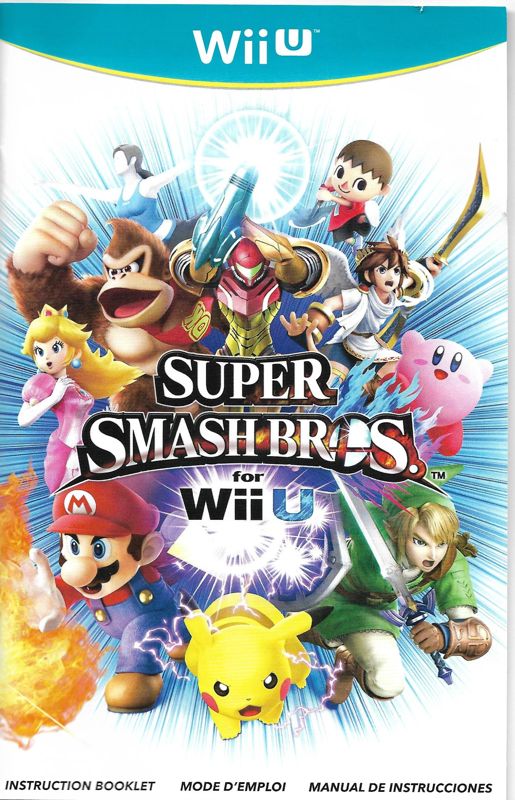 Manual for Super Smash Bros. Bundle (Wii U): Front