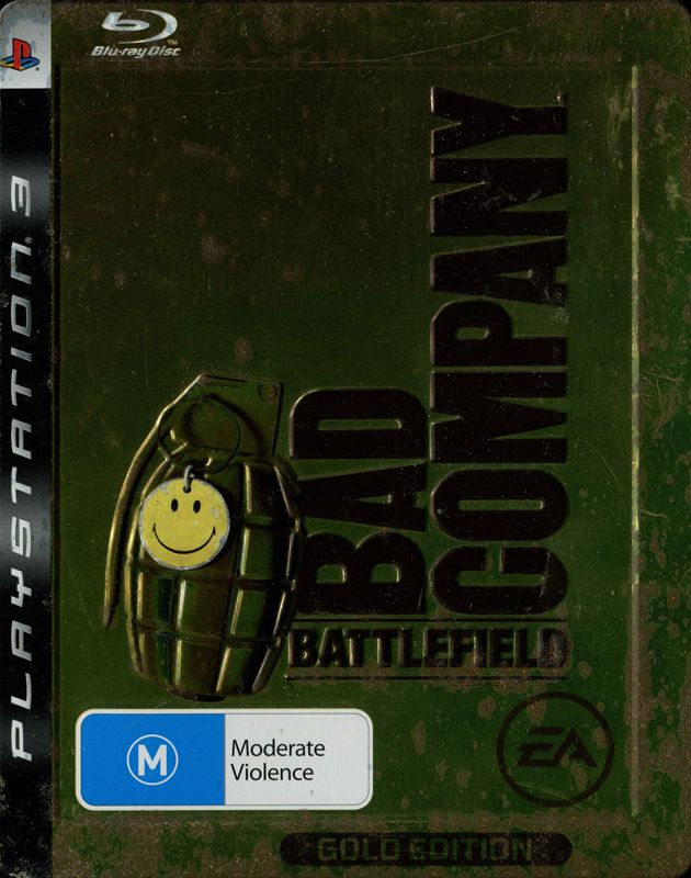 Front Cover for Battlefield: Bad Company (Gold Edition) (PlayStation 3): Metal case - front