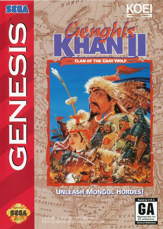 Front Cover for Genghis Khan II: Clan of the Gray Wolf (Genesis)
