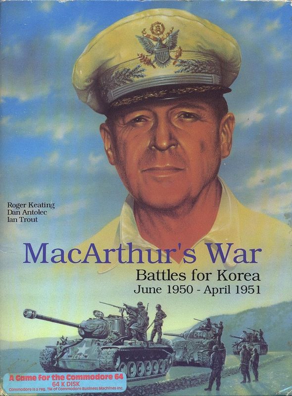 Front Cover for MacArthur's War: Battles for Korea (Commodore 64)