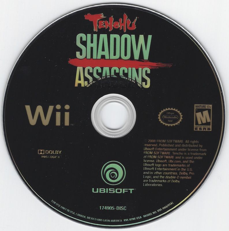 Media for Tenchu: Shadow Assassins (Wii)