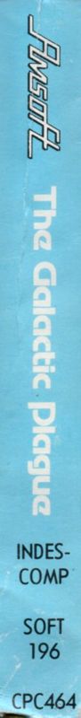 Spine/Sides for Galactic Plague (Amstrad CPC)