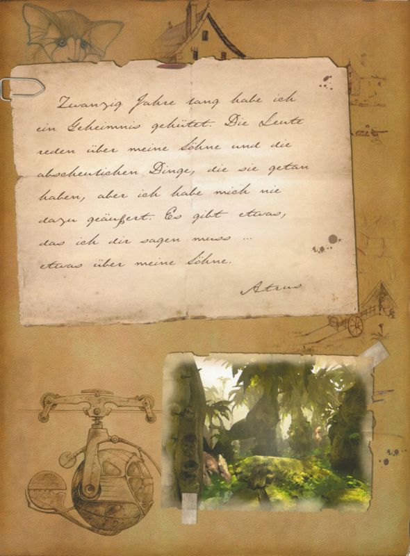 Inside Cover for Myst IV: Revelation (Collector's Edition) (Macintosh and Windows): Right flap