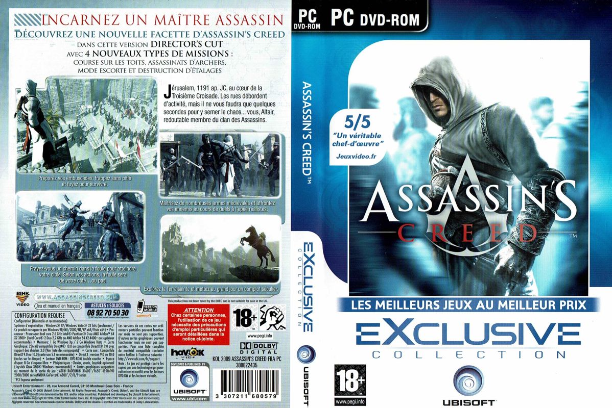 Full Cover for Assassin's Creed (Director's Cut Edition) (Windows) (Exclusive Collection release)