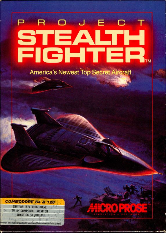 Front Cover for Project Stealth Fighter (Commodore 64)