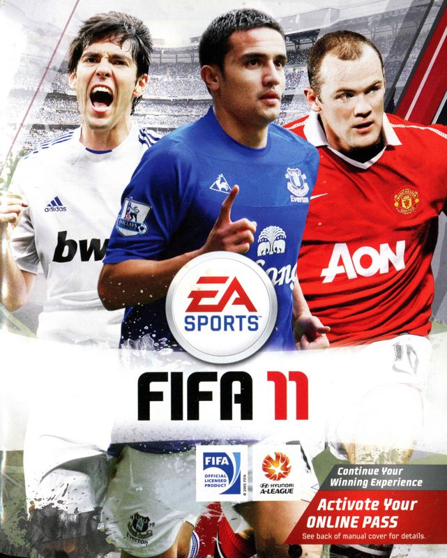 Manual for FIFA Soccer 11 (PlayStation 3) (Platinum release): Front