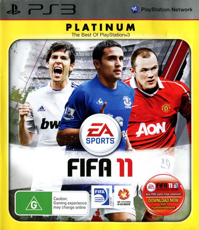 Front Cover for FIFA Soccer 11 (PlayStation 3) (Platinum release)