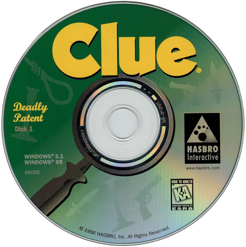Clue cover or packaging material MobyGames