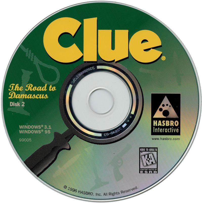 Media for Clue (Windows and Windows 3.x): Disc 2