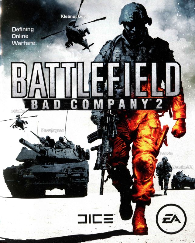 Manual for Battlefield: Bad Company 2 (PlayStation 3) (Platinum release): Front