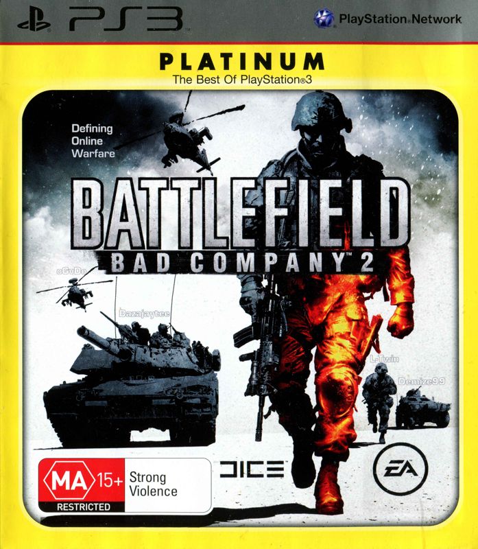 Front Cover for Battlefield: Bad Company 2 (PlayStation 3) (Platinum release)