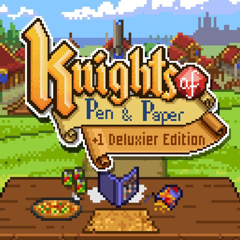 Front Cover for Knights of Pen & Paper: +1 Deluxier Edition (PlayStation 4) (download release)