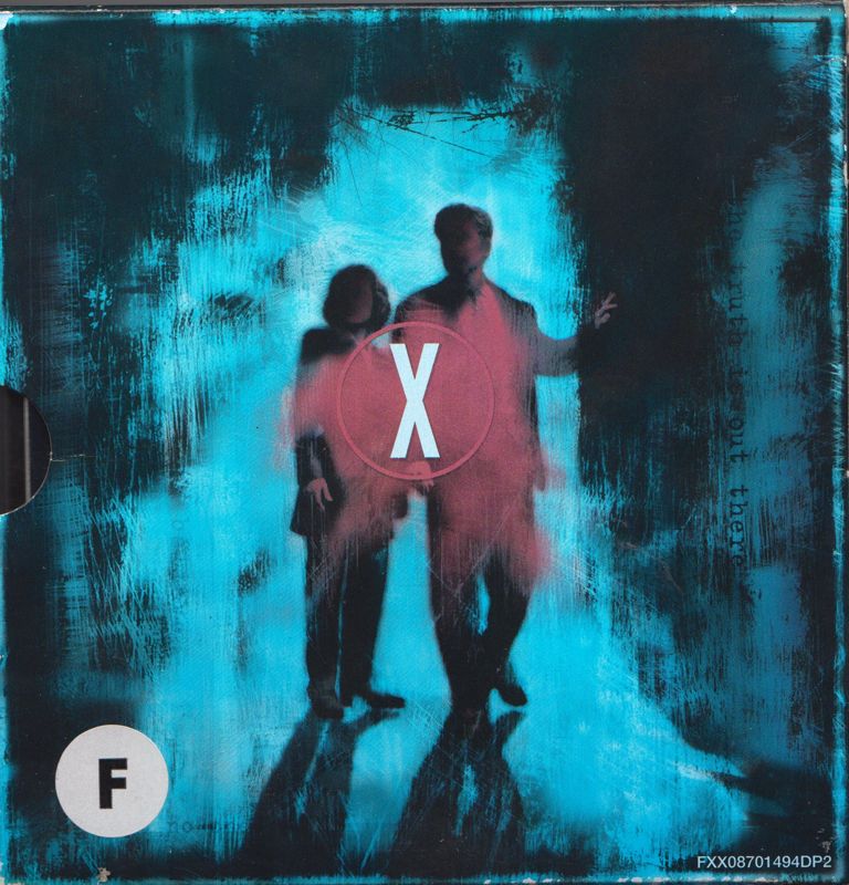 Other for The X-Files Game (Macintosh and Windows): Digipack Back (notice the # and the F sticker for french version)