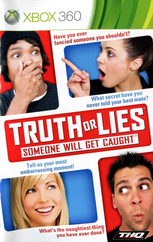 Manual for Truth or Lies (Xbox 360): Front