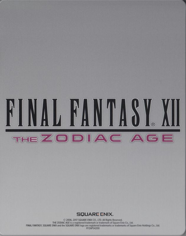 Other for Final Fantasy XII: The Zodiac Age (Limited Steelbook Edition) (PlayStation 4): Steelbook - Front