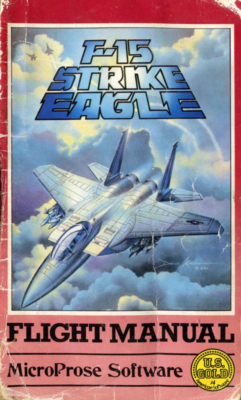 Manual for F-15 Strike Eagle (Commodore 64): Front