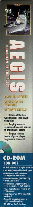 Spine/Sides for Aegis: Guardian of the Fleet (DOS): Left
