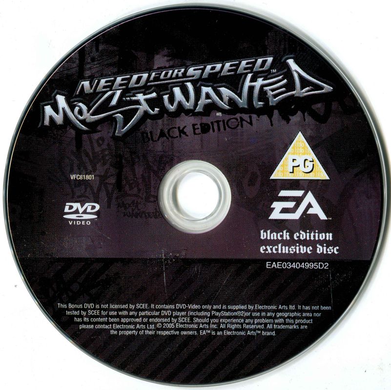 Extras for Need for Speed: Most Wanted (Black Edition) (PlayStation 2): Bonus Disc