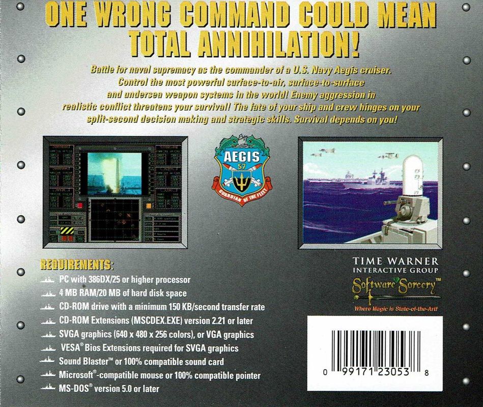 Other for Aegis: Guardian of the Fleet (DOS): Jewel Case - Back